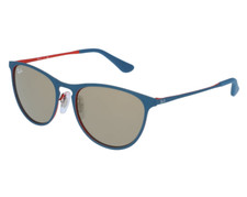 Kinder Sonnenbrille Ray-Ban RJ9538S 253/5A Blau Rot Top Zustand wie Neu