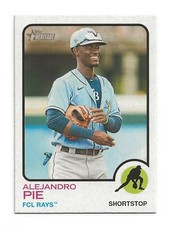 ALEJANDRO PIE 2022 Topps Heritage Minor Base Card FCL Rays (#164)