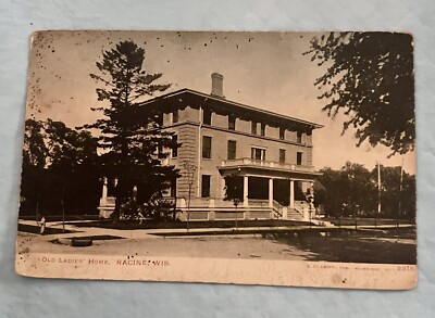 Racine, Wisconsin Old Ladies Home ~ Postcard Undivided Back