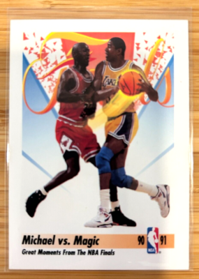 1991-92 Skybox Michael Jordan vs Magic Johnson Moments NBA Finals