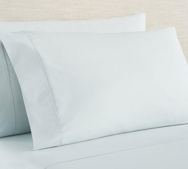 Pottery Barn Brushed Cotton Gingham Check Organic QUEEN Sheet Set BLACK