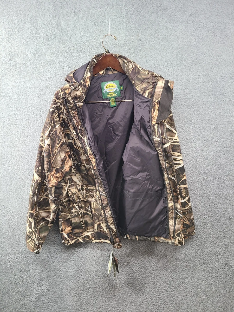 Cabela s Waterfowl Hunting Jacket Men s Medium MAX 4 waterproof