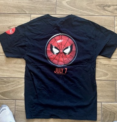 Marvel Spiderman Homecoming 2017 AMC Black T Shirt Sz Large New