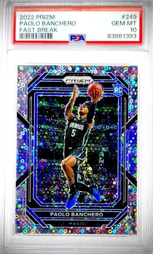 2022 Paolo Banchero Panini Silver Prizm RC PSA 10 POP 130 FB Gem Pristine #249