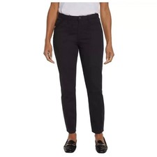 NWOT Banana Republic Womens 6 Black Utility Straight Leg Cotton Chino Pants