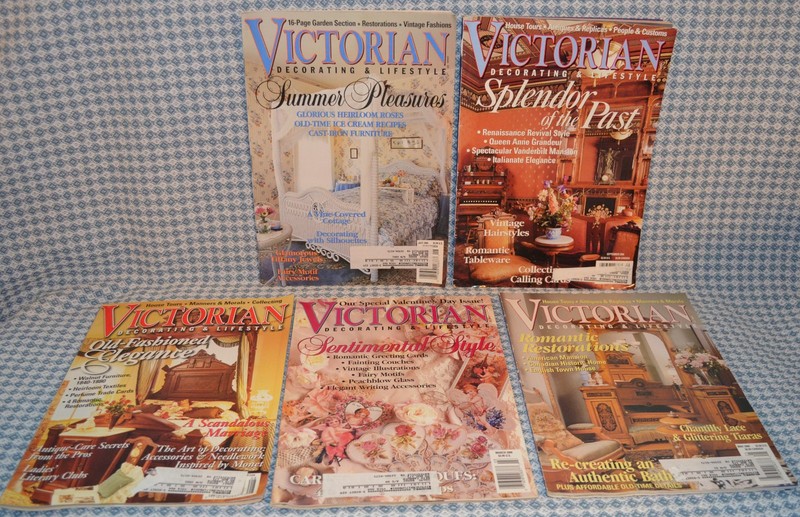 VICTORIAN DECORATING & LIFESTYLE magazine lot of 5 2000 decor beautiful photos +