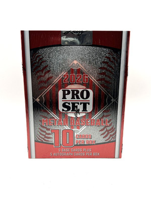 2026 LEAF PRO SET METAL BASEBALL HOBBY BOX, 5 AUTOS