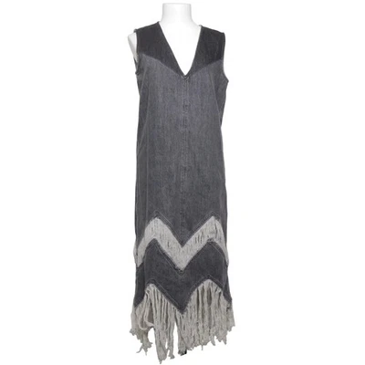 Sportmax, Jeanskleid, Größe: 36, Grau/Weiß, Baumwolle/Polyester, Chevron #r4f - Bild 1 von 4
