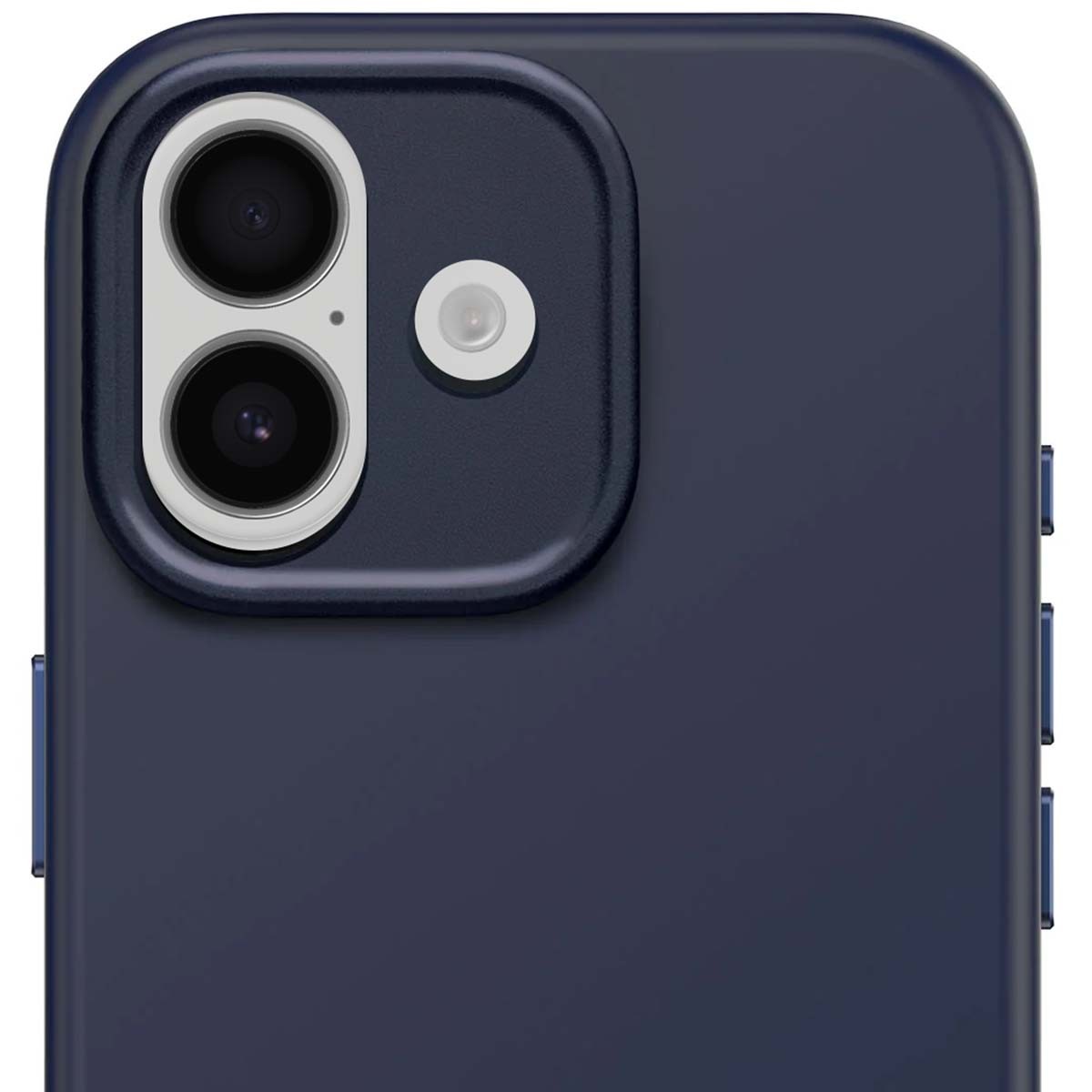 Coque iPhone 17 silicone antibactérienne Décodée bleu marine