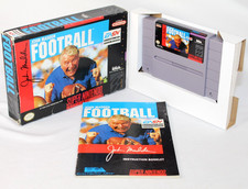 John Madden Football SNES Super Nintendo Complete CIB! Good Condition! Nice!