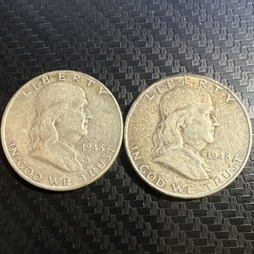 1948 & 1948D Franklin Half Dollar