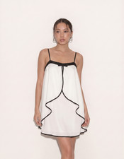 Kate Spade Dress L White Black Dream A Little Dream 1 Bow Holiday Cocktail Party