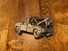 Vintage Tow Truck Belt Buckle | The Great American Buckle Company |