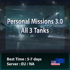 WORLD OF TANKS | Personal Missions 3.0 | All 3 Tanks | 5-7 Days |  | EU/NA