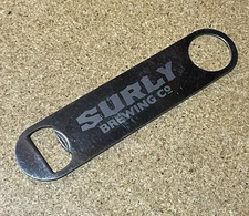 Surly Brewing Co "blade" Bottle Opener.  Metal.  Never Used-some wear though