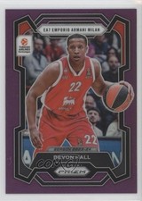 2023 Panini Prizm Turkish Airlines EuroLeague Purple 39/99 Devon Hall #183 1pe9