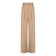 Women’s Reformation Mason Wide Leg Pants In Khaki Size 4