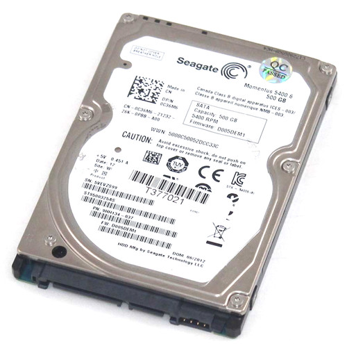 500GB SATA 2,5" 9,5mm 5400RPM 3Gb/s 8MB HDD - C36M6