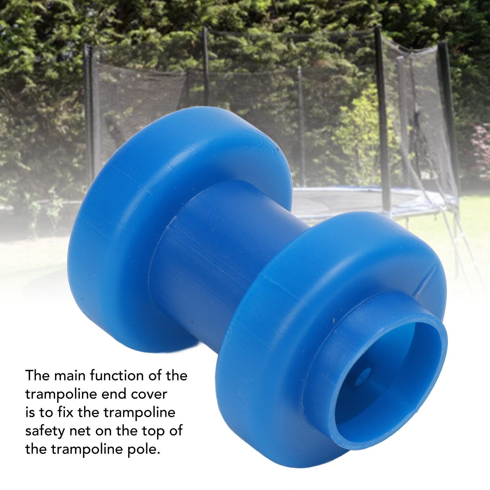10Pcs Trampoline Enclosure Pole End Cover ABS Trampoline Pole Hat For Safety Net