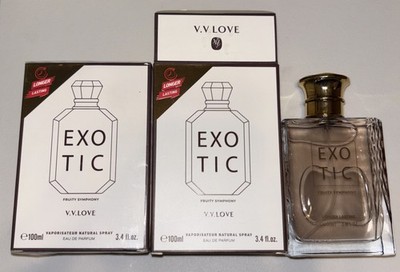 2X VV love Perfume Exotic Fruity Symphony 3.4 Oz.  New in Box Kayali Dup 