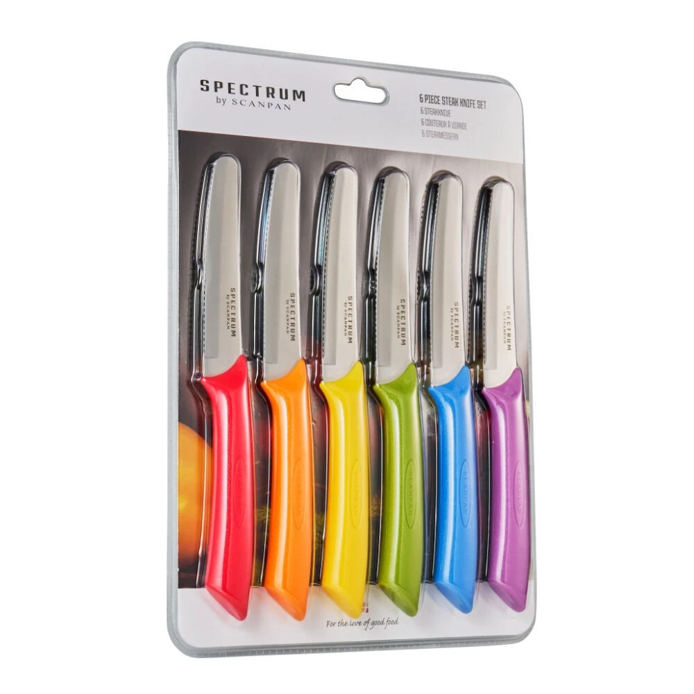 Scanpan Spectrum 6 Piece Steak Knife Set - Multi Coloured
Opens in a new window or tab