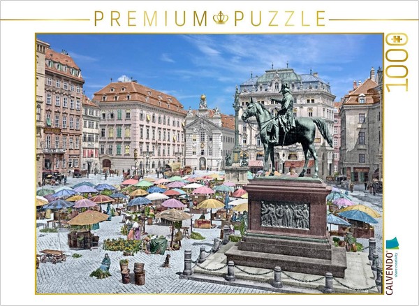 Calvendo Puzzle Vienna - Hof (Market Square) | 1000 Pieces, Finished Size 25.2 ×-image