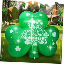 5 Ft St. Patrick's Inflatable Decoration St. Patrick's Blow Up Yard Shamrock