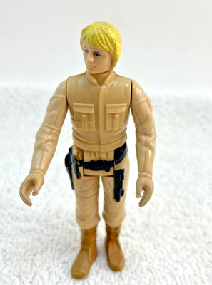 VTG 1980 Star Wars Blonde Luke Skywalker Kenner Original Action Figure Hong Kong