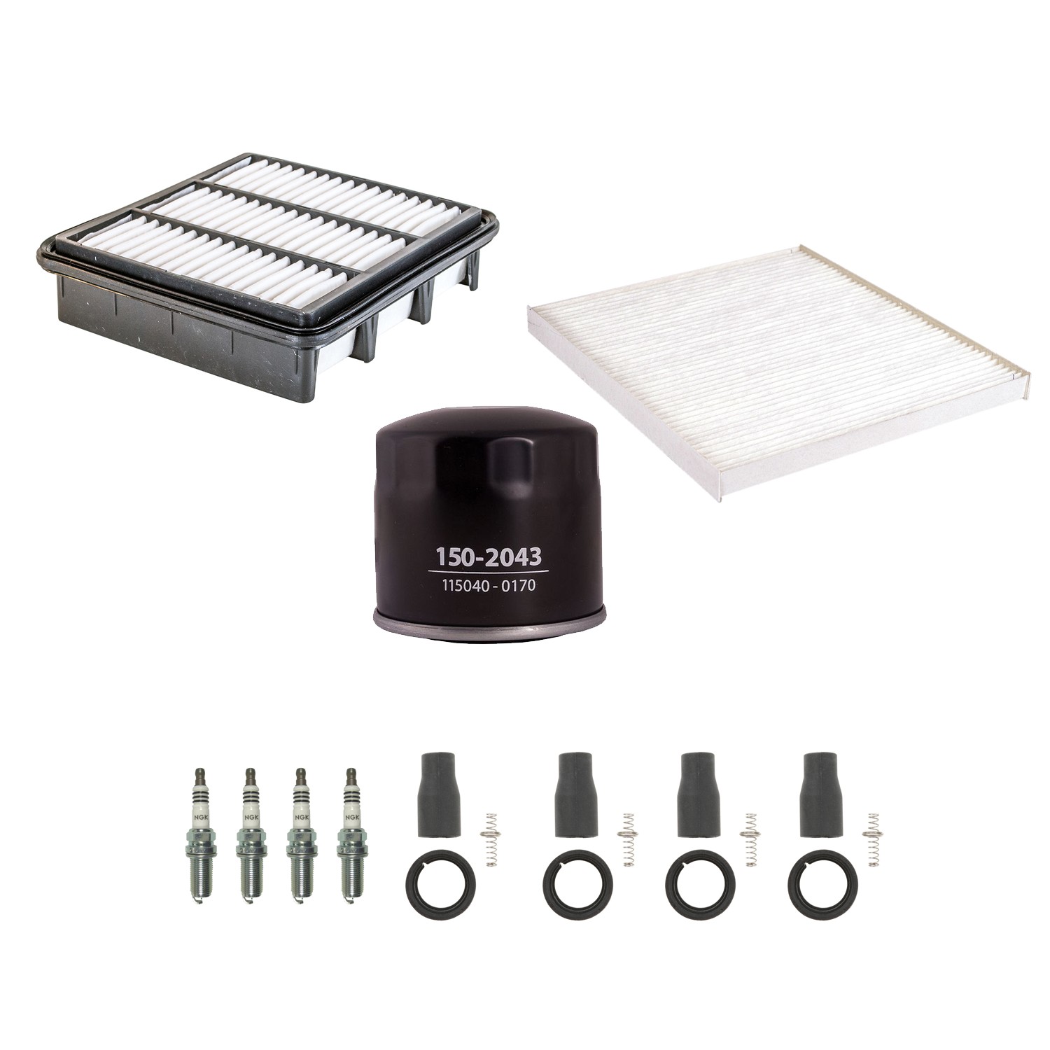 Denso Tune Up Kit NGK 4 Spark Plugs  Boots Kit for Forte Koup 2.0L 2.4L L4 DOHC
