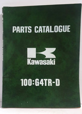 KAWASAKI 100 G4TR- D PARTS MANUAL, Agi Bike exclusive parts incGood Condition