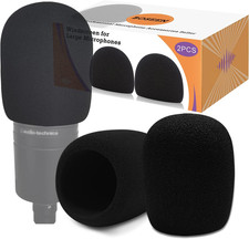Mic Cover Foam Microphone Windscreen 2PCS Pop Filter for AT2020, AT2020USB , AT2