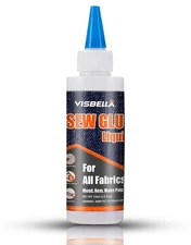 Fabric Glue Liquid Stitch Permanent Washable Strong Bond Craft Adhesive 4 fl oz!