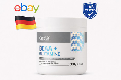 OstroVit BCAA Glutamin Pulver 200 g Orange 20 Portionen L Leucin L Valin