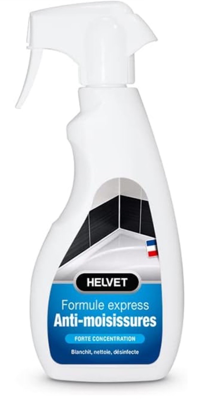 Produit Moisissure Salle de Bain Désinfectant Blanchissant Puissant Lot de 2 Sprays 500ml