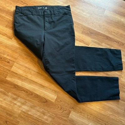 Old Navy Women's High-Rise PIXIE Secret Smooth Pockets Black Size 12 Tall Career