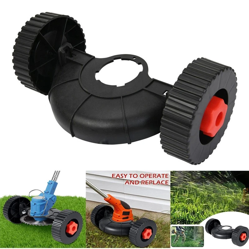 Grass Trimmer Head Rolling Wheel Garden Lawn Mower Replacement Wheel Detachable