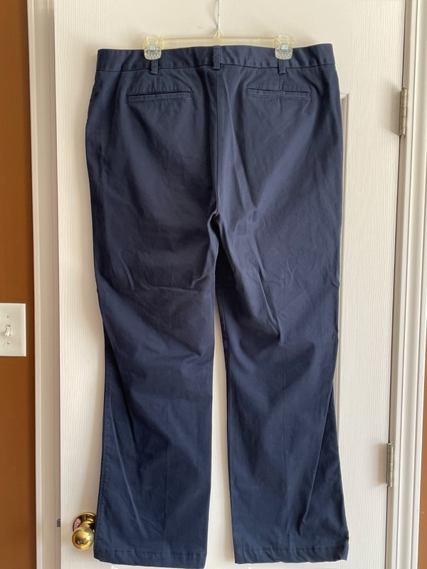 Land's End MidRise Trouser Leg Pants 16T Blue 4 Pocket