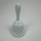 Vintage Fenton Hobnail White Milk Glass Bell