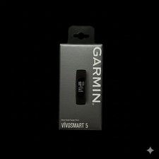 NUOVO Garmin Vivosmart 5 Black Band Smart Activity Health Fitness Tracker - Large