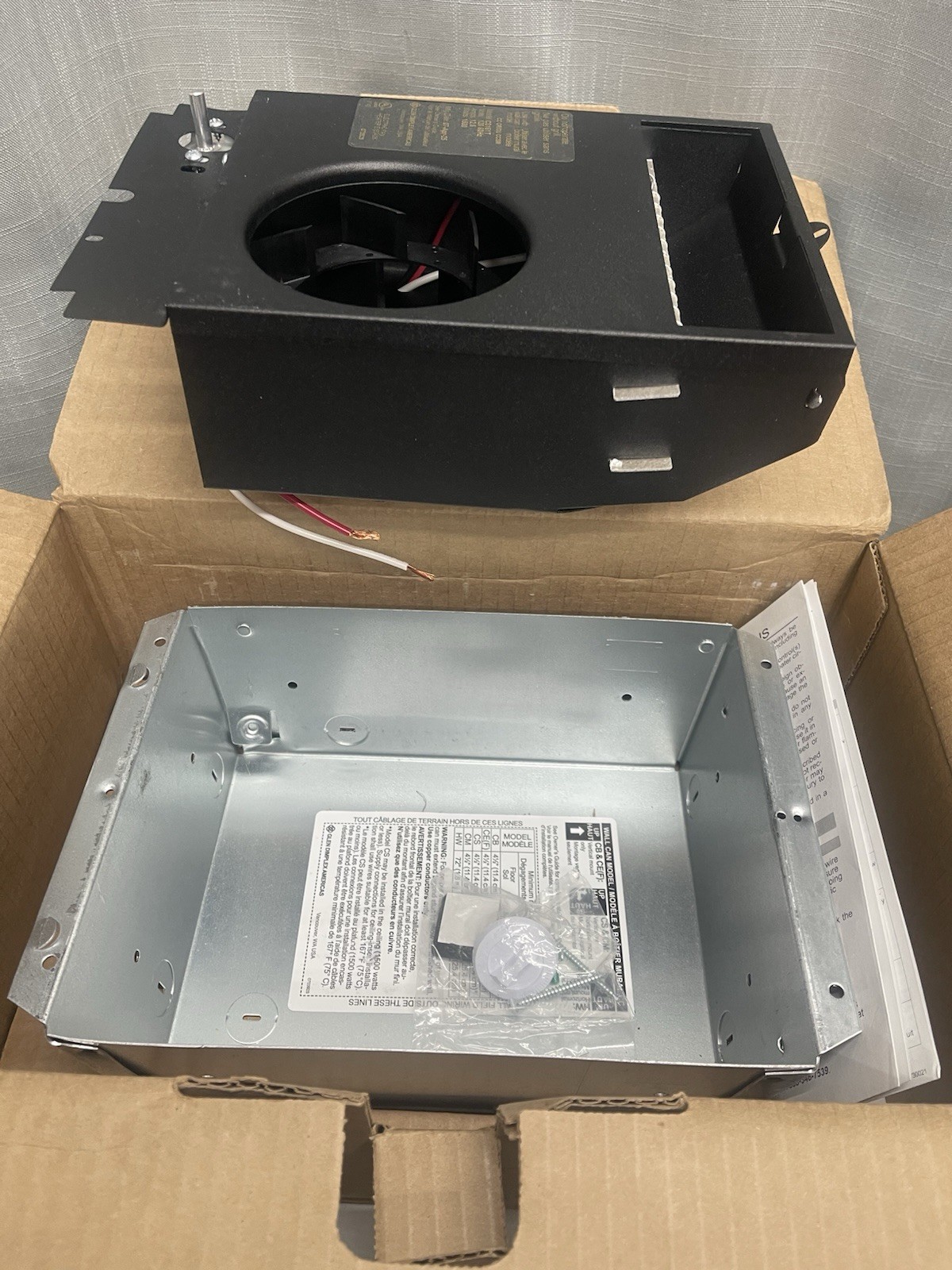 Wall Electric Heater x 12 in. 1500-Watt 120-Volt Fan-