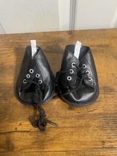 Build A Bear Black Combat Boots For Stuffed Animals T4