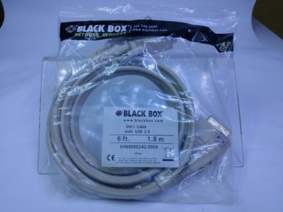 BLACK BOX CORP EHN900024U-0006 / EHN900024U0006 NEW DVI CABLE 6 FT HIGH QUALITY