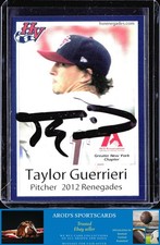 2012 Hudson Valley Renegades Taylor Guerrieri AUTO !! RARE !!