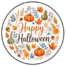 HAPPY HALLOWEEN GOURDS PUMPKINS ENVELOPE SEALS LABELS STICKERS PARTY FAVORS
