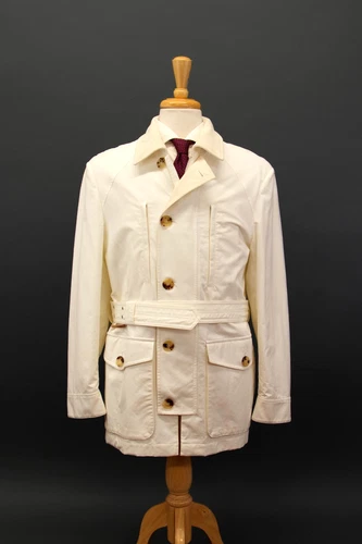 NWD $4900 Brunello Cucinelli Men's Belted Jacket With Logo Accents 48/ 38US A268 - product listing photo