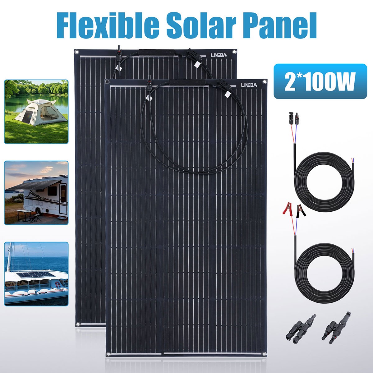 5000W Complete Solar Power Generator Solar Panel Kit Home RV Camper Off Grid