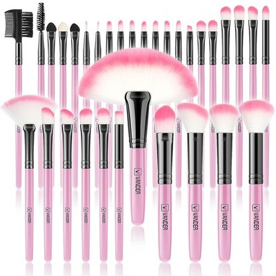 Makeup Brushes, VANDER 32pcs Brush Set A-32 Piece Set, Pink 