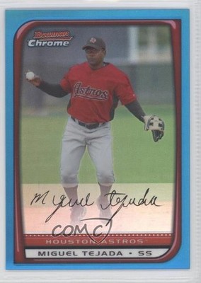 2008 Bowman Chrome Blue Refractor 106/150 Miguel Tejada #68 1g5
