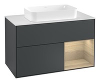 Villeroy & Boch Finion Waschbeckenunterschrank FüR Becken Mittig Regal Rechts...