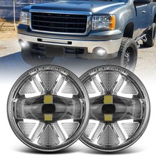 For 2007 08 09 10 11 12 13 Gmc Sierra 1500 2500 3500 Led Fog Lights Bumper Lamps